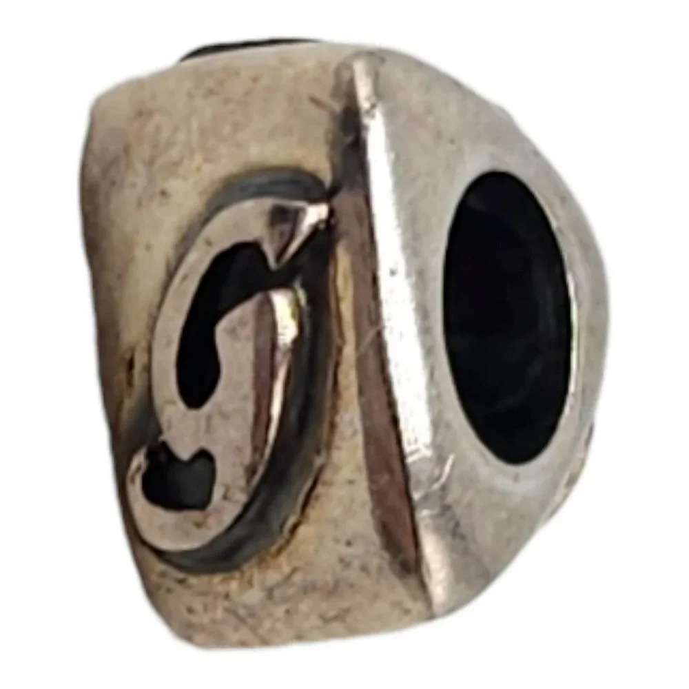 Tara’s Diary Initial G Bead Made in Ireland Sterling NOS Celtic Trinity Knot